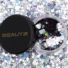 Beautz Chunky Glitter Available in 5 Varieties 10ml pot with 5g of Cosmetic Glit[Silver] - Image 3
