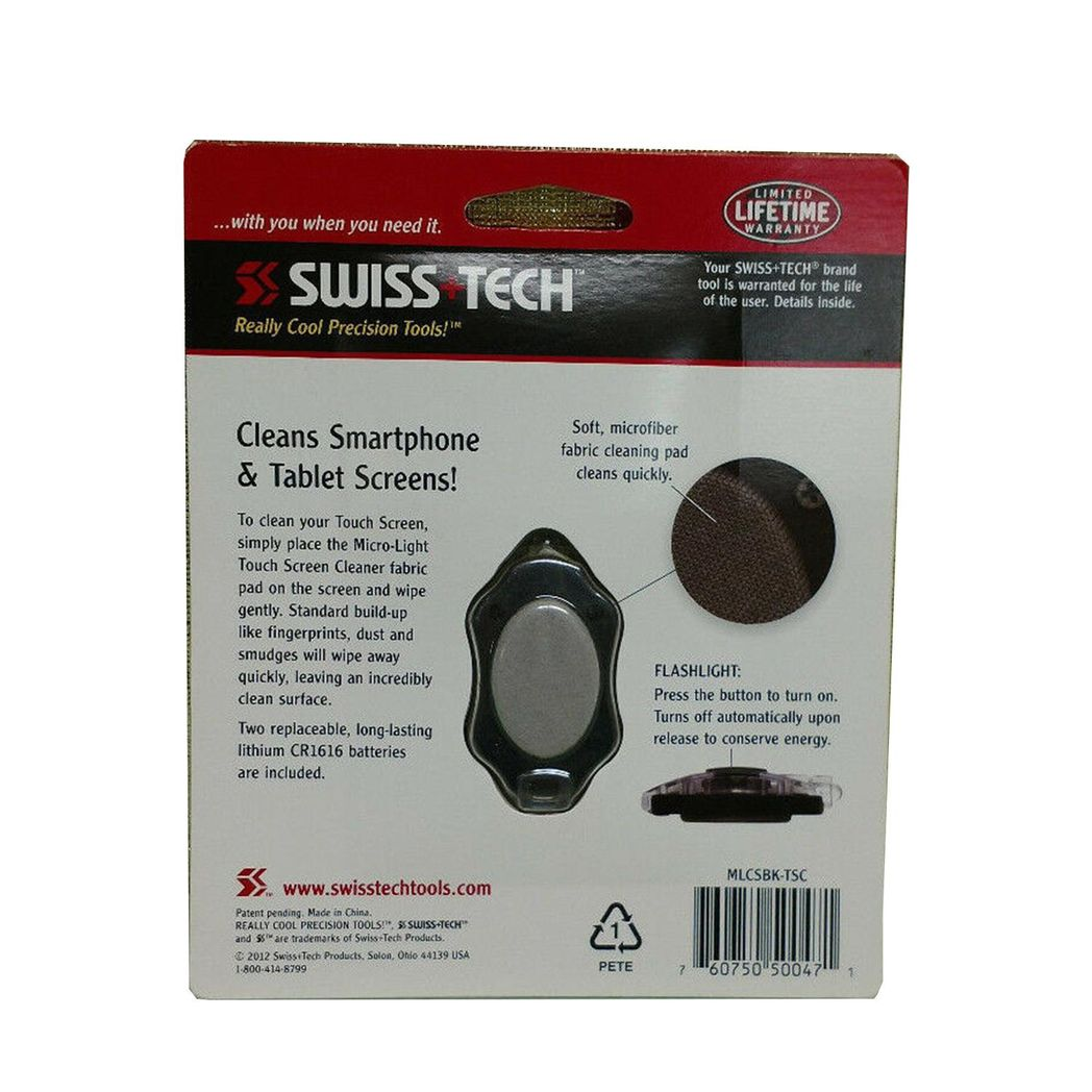 Swiss Tech Micro LED Light Touch Screen Cleaner Cleaning Micro fabric Pad Swiss Tech Micro LED Light Touch Screen Cleaner Cleaning Micro fabric Pad - Image 5