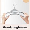 Belofay 30 Pack White Plastic Coat Hangers Non Slip Heavy Duty Adult Clothes - Image 3