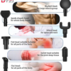Handheld Dyzi Massage Gun, Percussion Deep Tissue Muscle Body Massager 6 Heads - Image 4