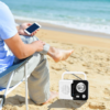 Soundz SZ412 AM/FM Bluetooth Radio with USB Port And SD Card Slot, Black/White - Image 3