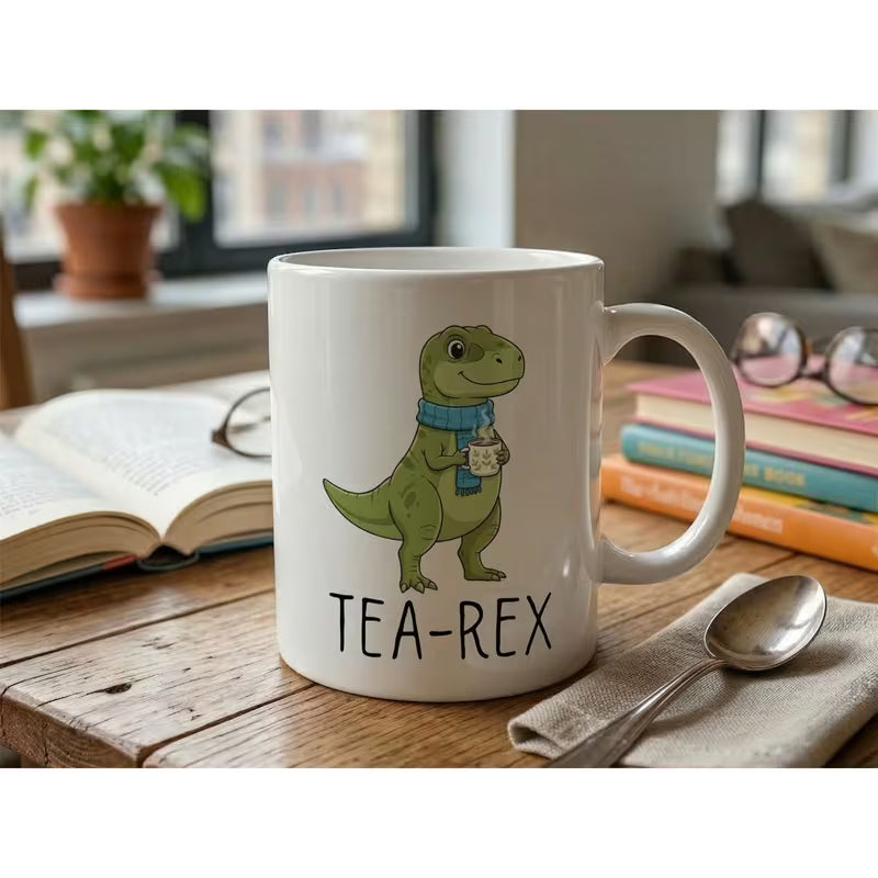 Funny Mug Tea Rex Cute Dinosaur Quote Ceramic Coffee Mug 320ml White Funny Mug Tea Rex Cute Dinosaur Quote Ceramic Coffee Mug 320ml White - Image 4