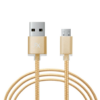 Fx Braided Micro USB Data Cable, Gold, Rose Gold, Space Grey, Silver[Gold] - Image 4