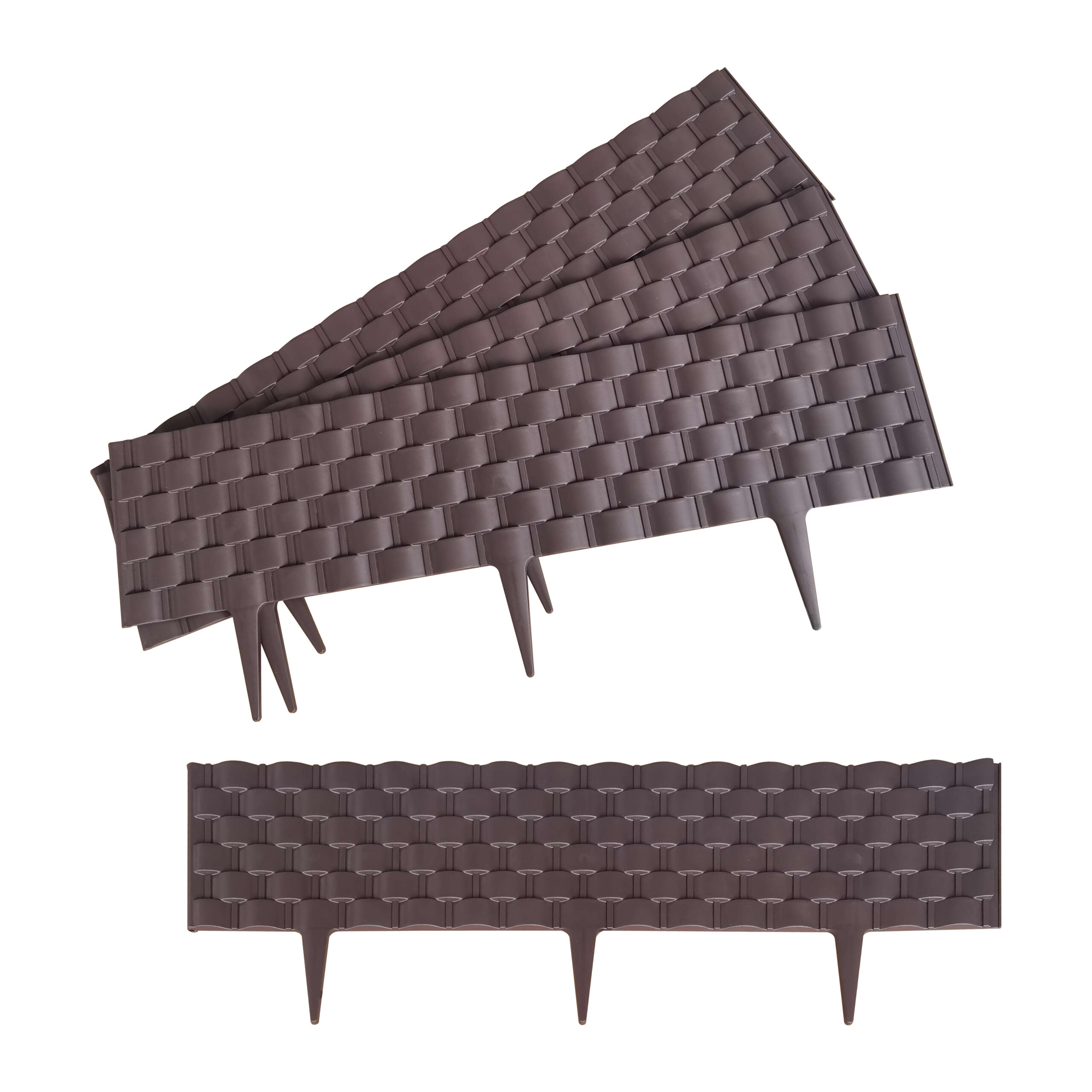 Flexible Faux Rattan Garden Fence Pack of 4 Flexible Faux Rattan Garden Fence Pack of 4 - Image 2