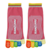 Non Slip Skid Pilates Yoga Socks Anti-Slip Full Toe with Grips Cotton[Pink] - Image 2