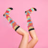 Flo Fashion Bright Pattern Knee-High With Nylon, Yarn & Spandex Compression Sock, Puzzle, L/XL Flo Fashion Bright Pattern Knee-High With Nylon, Yarn & Spandex Compression Sock, Puzzle, L/XL - Image 6