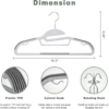 Belofay 30 Pack White Plastic Coat Hangers Non Slip Heavy Duty Adult Clothes - Image 7