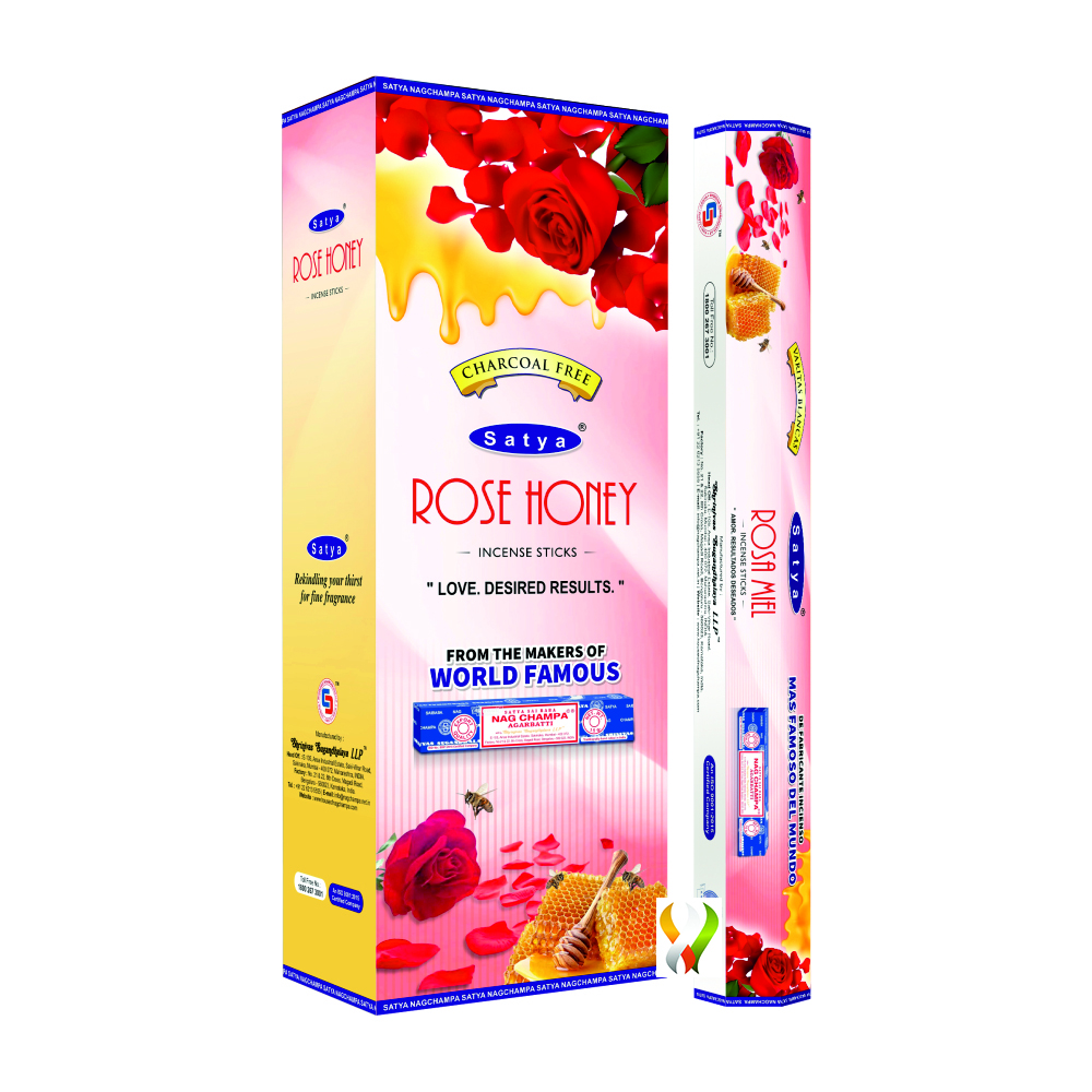 Satya Rose Honey Hexa - 120 Sticks Satya Rose Honey Hexa - 120 Sticks