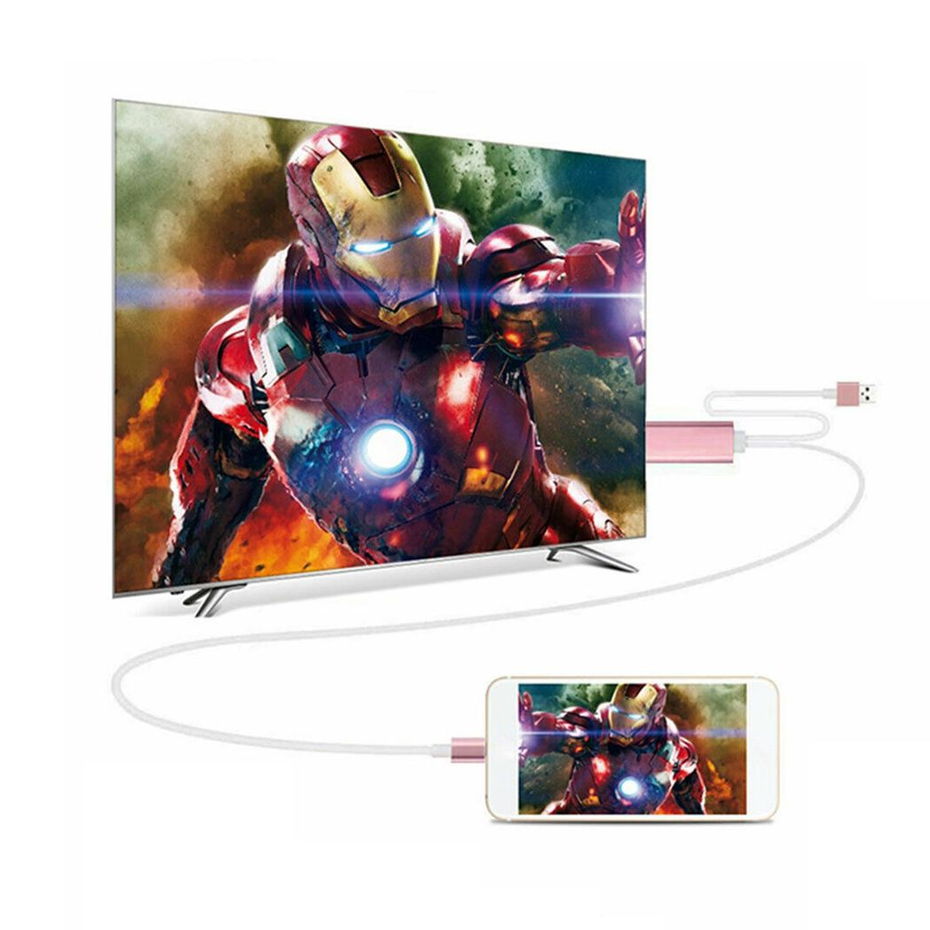 Aquarius Full HD Support HDMI Connector Cable for Phone/Pad Rose Gold Aquarius Full HD Support HDMI Connector Cable for Phone/Pad Rose Gold - Image 3