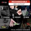 Dyzi Bike Lights - USB Rechargeable Ultra Bright Front & Back Bike Light Sets - 4 Light Modes With Daylight Sensor - Easy to Fit and Mount LED Bicycle Lights Dyzi Bike Lights - USB Rechargeable Ultra Bright Front & Back Bike Light Sets - 4 Light Modes With Daylight Sensor - Easy to Fit and Mount LED Bicycle Lights - Image 6