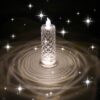 Clear LED Candle with Reflection ? Set of 3