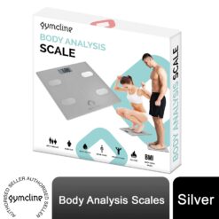 Body Analysis Scale with BMI & Calorie Guide - Silver