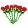 Beauty and the Beast-Inspired Rose Makeup Brushes with Glossy Handles