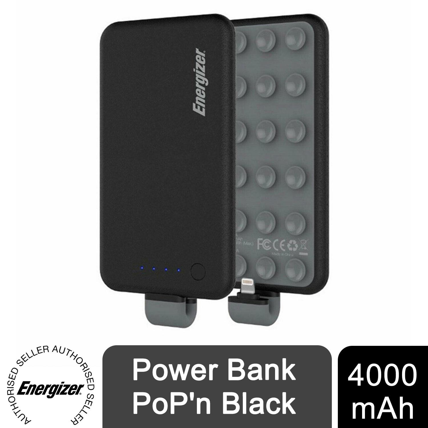 Energizer 4000 mAh Power Bank - Black Energizer 4000 mAh Power Bank - Black