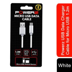 Micro USB Charging & Data Cable - 1.2m, White
