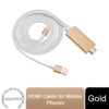 Aquarius Full HD Support HDMI Connector Cable for Phone/Pad Gold Aquarius Full HD Support HDMI Connector Cable for Phone/Pad Gold