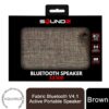 Soundz Fabric Bluetooth V4.1 Active Portable Speaker SZ250 & SZ300[SZ300 - Brown]