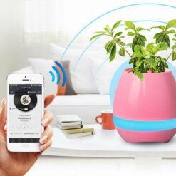 Music Flower Pot Bluetooth Speaker - Pink