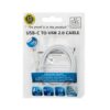 GVC USB to Type C Data Cable for Syncing & Charging, 1 Metre - White - Image 5