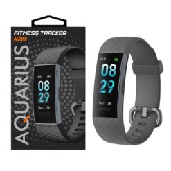 Alternative view of Aquarius IP67 Waterproof Bluetooth Fitness Tracker with Heart Rate Monitor and Step Counter - Black