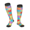 Flo Fashion Bright Pattern Knee-High With Nylon, Yarn & Spandex Compression Sock, Puzzle, L/XL Flo Fashion Bright Pattern Knee-High With Nylon, Yarn & Spandex Compression Sock, Puzzle, L/XL - Image 4
