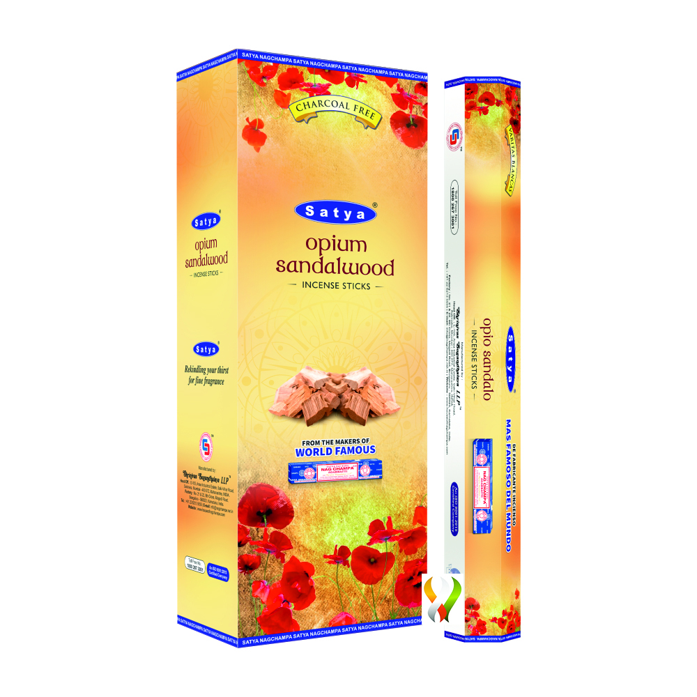 Satya Opium Sandalwood Hexa - 120 Sticks Satya Opium Sandalwood Hexa - 120 Sticks