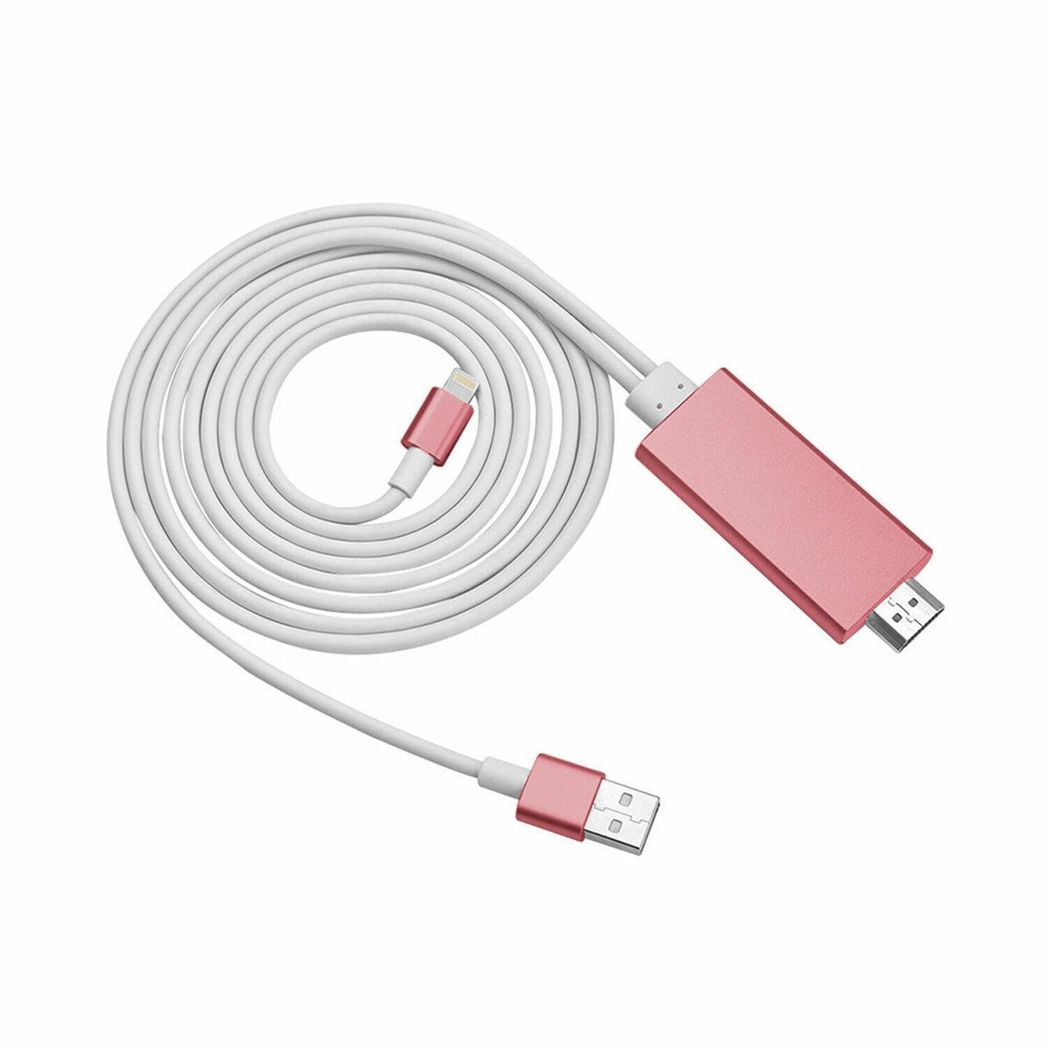 Aquarius Full HD Support HDMI Connector Cable for Phone/Pad Rose Gold Aquarius Full HD Support HDMI Connector Cable for Phone/Pad Rose Gold - Image 6