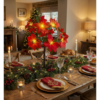 Free Standing LED Poinsettia Tree Free Standing LED Poinsettia Tree - Image 2