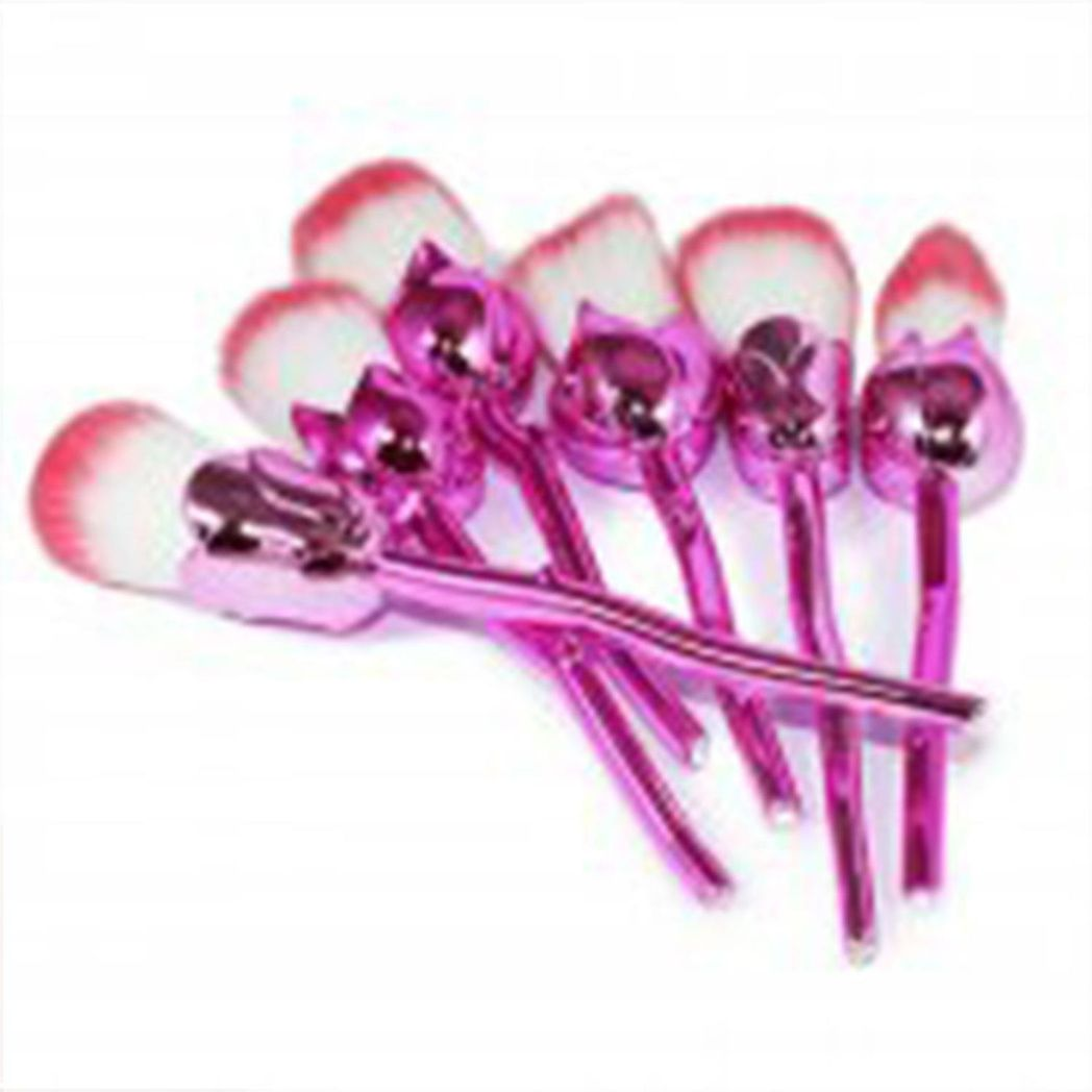 Beauty and the Beast-Inspired Rose Makeup Brushes with Glossy Handles Beauty and the Beast-Inspired Rose Makeup Brushes with Glossy Handles - Image 2