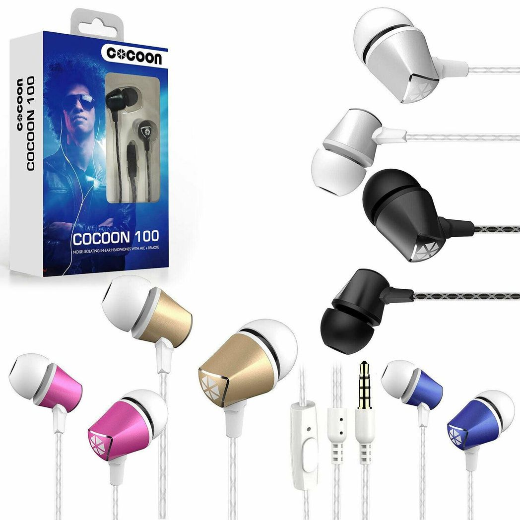 Cocoon 100 Series Noise-Isolating Tangle Free In-Ear Headphone - Gold Cocoon 100 Series Noise-Isolating Tangle Free In-Ear Headphone - Gold - Image 3