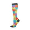 Flo Fashion Bright Pattern Knee-High With Nylon, Yarn & Spandex Compression Sock, Puzzle, L/XL Flo Fashion Bright Pattern Knee-High With Nylon, Yarn & Spandex Compression Sock, Puzzle, L/XL - Image 8