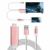Aquarius Full HD Support HDMI Connector Cable for Phone/Pad Rose Gold Aquarius Full HD Support HDMI Connector Cable for Phone/Pad Rose Gold - Image 2