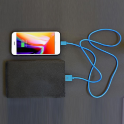 Alternative view of 8-Pin USB Charging & Data Cable - 1m, Blue