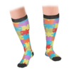 Flo Fashion Bright Pattern Knee-High With Nylon, Yarn & Spandex Compression Sock, Puzzle, L/XL Flo Fashion Bright Pattern Knee-High With Nylon, Yarn & Spandex Compression Sock, Puzzle, L/XL - Image 5