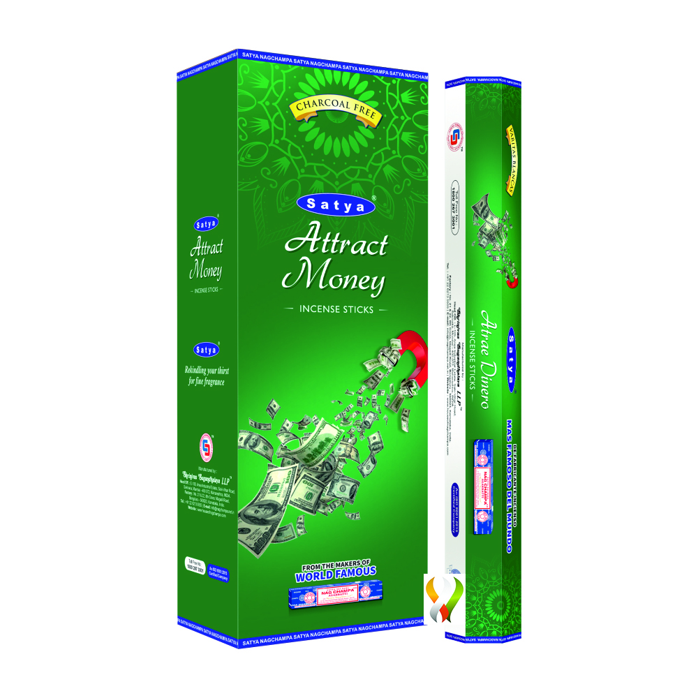 Satya Attract Money Hexa - 120 Sticks Satya Attract Money Hexa - 120 Sticks
