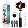 Aquarius Selfie Stick with Video Function - Gold - Image 4