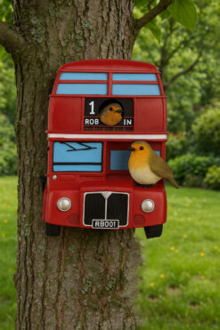London Bus Design Bird House