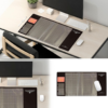 AQ Multifunctional & Eco-friendly Office Desk Mouse Mat PVC+DS Material, Brown - Image 2