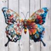 Botanical Print Metal Butterfly Wall Art Botanical Print Metal Butterfly Wall Art