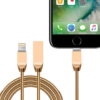 Spring Cable with Zinc Alloy Connectors - Gold - Image 2