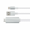 Aquarius Full HD Support HDMI Connector Cable for Phone/Pad Silver - Image 2