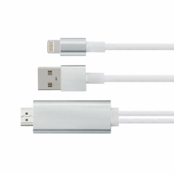 Alternative view of Full HD Support HDMI Connector Cable for Phone/Pad Silver