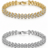 Tennis Bracelet with Clear Cubic Zirconia Crystals Tennis Bracelet with Clear Cubic Zirconia Crystals
