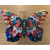 Vibrant Floral Metal Butterfly Wall Art Vibrant Floral Metal Butterfly Wall Art - Image 2
