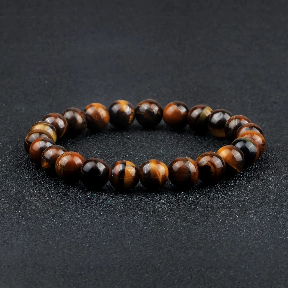 Reliatonny Trendy Buddha Chakra Bracelet - Natural Tiger Eye & Lava Stone Reliatonny Trendy Buddha Chakra Bracelet - Natural Tiger Eye & Lava Stone - Image 2