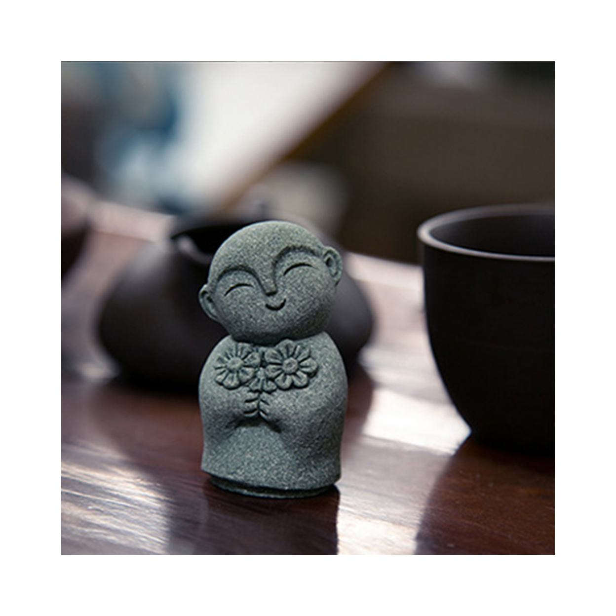 Buddha Stone Statue Little Buddhist Monks Tibetan Buddhism Figurines Zen Garden Ornament Meditation Home Aquarium Decoration Buddha Stone Statue Little Buddhist Monks Tibetan Buddhism Figurines Zen Garden Ornament Meditation Home Aquarium Decoration - Image 3