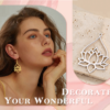 EUEAVAN 5pcs Unalome Lotus Flower Pendant Buddha Buddhism Om Yoga Charms Necklace Earrings Amulet Jewelry Making Supplies DIY - Image 3