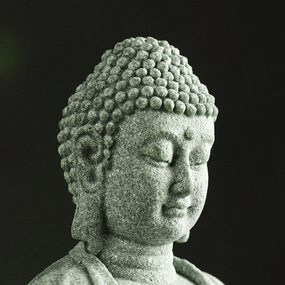 Sandstone Buddha Figurine – Aquarium Zen Ornament Sandstone Buddha Figurine – Aquarium Zen Ornament - Image 3