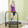 40 Inch Foldable Fitness Trampoline with Adjustable Handle - Image 2