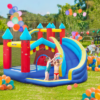 Kids Inflatable Bouncy Castle with Slide, Pool & Climbing Wall Kids Inflatable Bouncy Castle with Slide, Pool & Climbing Wall - Image 2